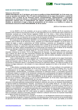 Orden HAP/258/2015, de 17 de febrero