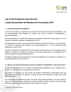 Membretada ift s dir - Instituto Federal de Telecomunicaciones