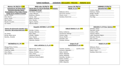 FEBRERO 2015. Martes 24 /02/15 8 HS Mi&eacute;rcoles 25/02/15 8hs