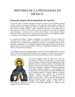 Historia de la Pedagog&iacute;a en M&eacute;xico