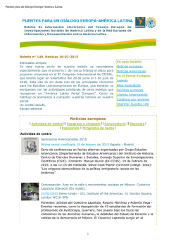 Noticias europeas - Am&eacute;rica Latina