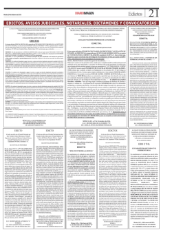 edictos, avisos judiciales, notariales, dict&aacute;menes y convocatorias