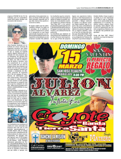 Lunes 16 de Febrero de 2015 | LA UNI&Oacute;N DE MORELOS | 29