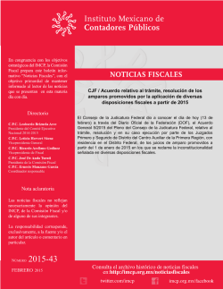 CJF / Acuerdo relativo al tr&aacute;mite, resoluci&oacute;n de los amparos