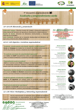 contempla el programa emprendeverde &ldquo;Eco-Recinnova&rdquo;