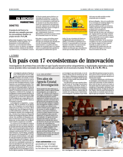 Un pa&iacute;s con 17 ecosistemas de innovaci&oacute;n