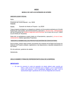 Descargar Modelo de Carta de Expresi&oacute;n de Inter&eacute;s