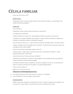 C&Eacute;LULA FAMILIAR - Pastor Tony Hancock