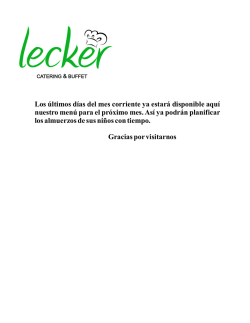 Los &uacute;ltimos d&iacute;as del mes corriente ya estar&aacute; disponible aqu&iacute; nuestro