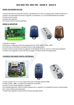 DEA MIO TR2- MIO TR4 - GENIE R - GOLD R