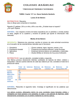 Lunes 16 de Febrero Martes 17 de Febrero