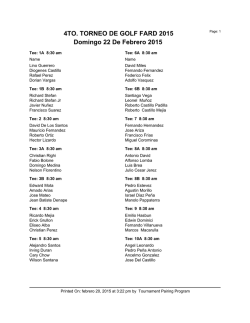 salidas 4to. torneo de golf fard 2015