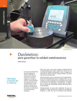 Dur&oacute;metros: - Revista Metal Actual