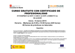 Inscripciones para el curso de Interpretaci&oacute;n y
