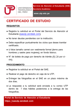 certificado de estudio - Portal de Servicio de Atenci&oacute;n al Estudiante