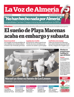Portada - La Voz de Almer&iacute;a