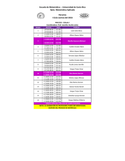 Escuela de Matem&aacute;tica -- Universidad de Costa Rica Dpto