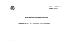 RELACI&Oacute;N DE OPERACIONES POR BENEFICIARIO