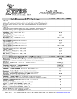 Price List - TPRS Publishing