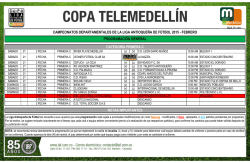 programaci&oacute;n febrero 18 - Liga Antioque&ntilde;a de F&uacute;tbol