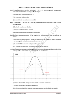 Cin&eacute;tica Qu&iacute;mica y Equilibrio Qu&iacute;mico. S[...]