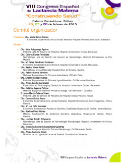 Comit&eacute; organizador