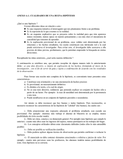 Anexo A1 Cualidades de una buena hip&oacute;tesis