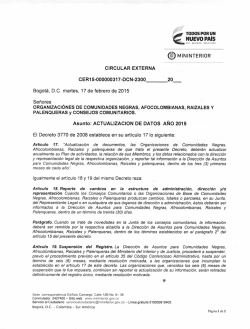 Circular 317 DACN. - Ministerio del Interior