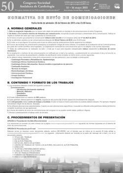 Descargar Normativa  - Congreso SAC Granada 2015