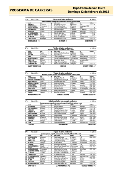 PROGRAMA DE CARRERAS