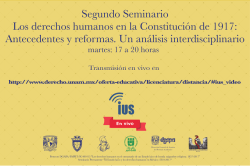 Los Derechos Humanos en la Constituci&oacute;n de 1917