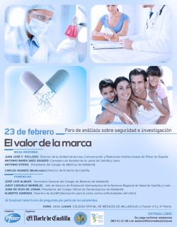 Documento adjunto - Colegio de M&eacute;dicos de Valladolid