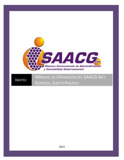 manual de operaci&oacute;n del saacg.net, egresos,gasto pagado