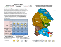 Bolet&iacute;n Meteorol&oacute;gico PRON&Oacute;STICO PRINCIPALES