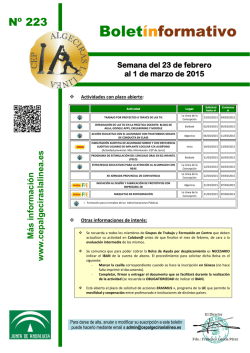 Bolet&iacute;n 223 - CEP de Algeciras