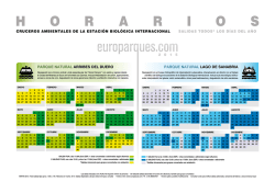 calendario de salidas
