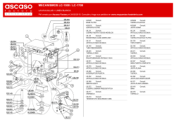 LAVAVAJILLAS / LINEA BLANCA / MECANISMOS LC-1500 / LC-1700
