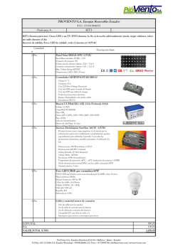 PROVIENTO S.A. Energias Renovables Ecuador