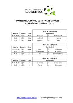 (+) 28 - Torneo Gallegos