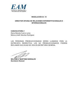 RESOLUCI&Oacute;N 03 -15 DIRECTOR OFICINA DE