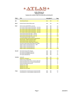 Offer List - 2015.xlsx - Atlas Coffee Importers