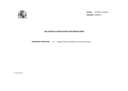 P.O. FEDER de la Comunidad Valenciana