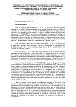 R.D. N&deg; 002-2015-EF/63.01 - Ministerio de Econom&iacute;a y Finanzas