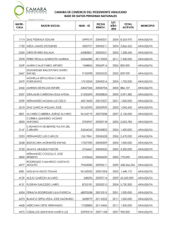 base de datos personas naturales