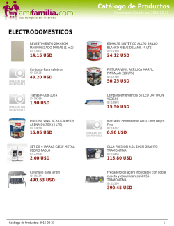 Cat&aacute;logo de Productos