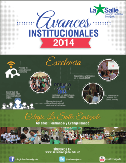 avances por pstoral - Colegio La Salle Envigado