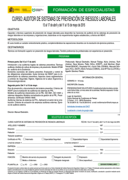 curso: auditor de sistemas de prevenci&oacute;n de riesgos laborales