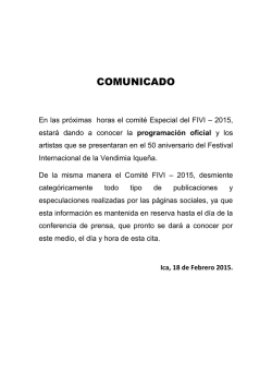 COMUNICADO