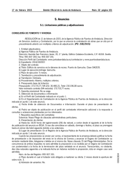5. Anuncios - Junta de Andaluc&iacute;a