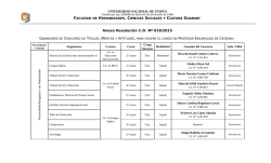 Anexo Resoluci&oacute;n C.D. N&ordm; 018/2015